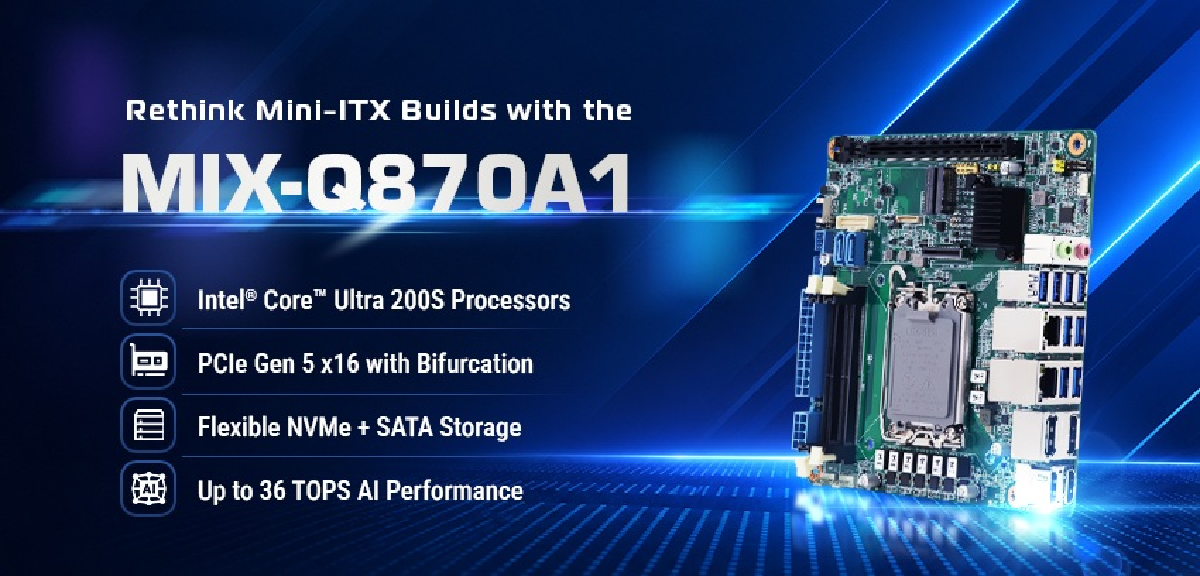 研揚科技 AAEON MIX-Q870A1 Mini-ITX industrial motherboard